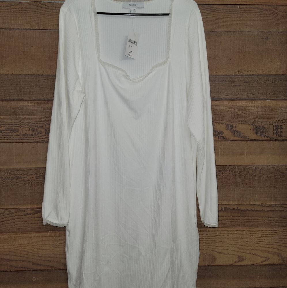 Ivory Forever 21+ Dress BNWT